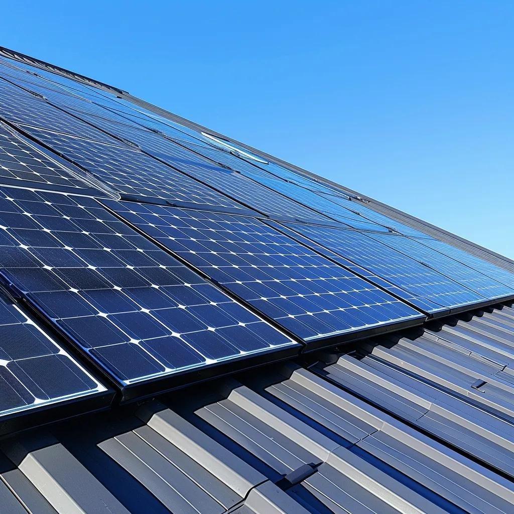 Solar panel installation in Melbourne with bird-proofing netting