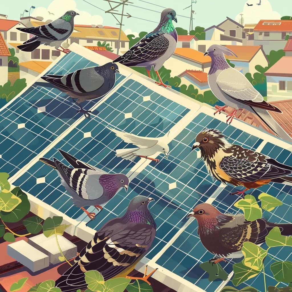 Common bird species infesting solar panels in Melbourne
